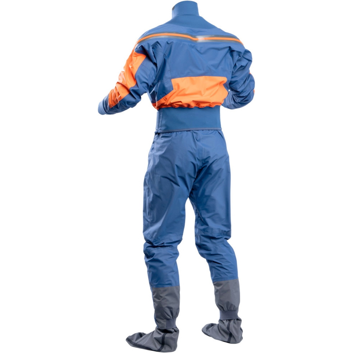 2026 Palm Mens Fuse Action Kayak Drysuit 13811 - Navy / Mandarin